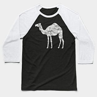 Camel White Fading Baseball T-Shirt